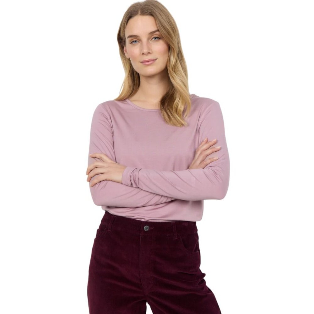 NEW SoyaConcept Marica Long Sleeve Shirt | Woodrose